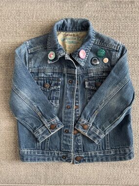 OshKosh B'gosh Kids Denim Jacket with Fun Pins - Blue